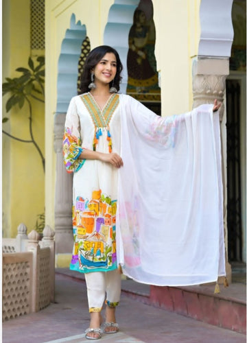 kurta pant set with dupatta