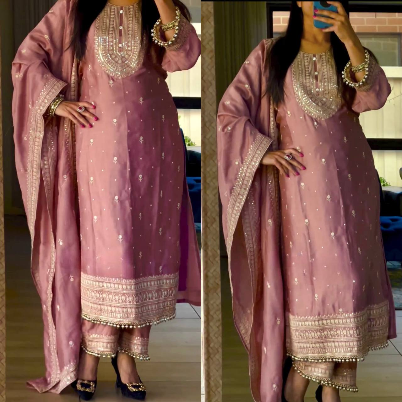 Long Pakistani Suit