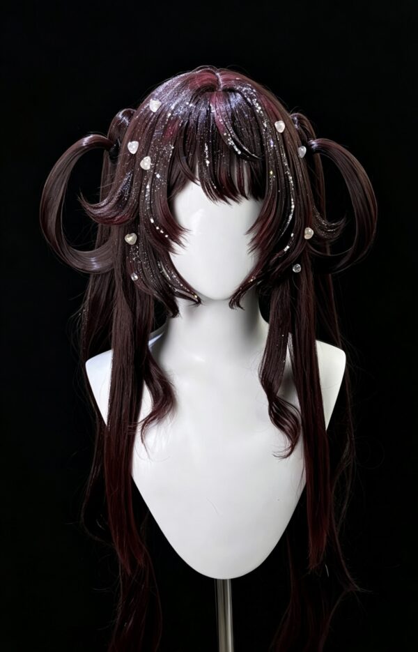 1BDDDCAA-56BE-44EE-8CEE-F0A77F04C743 Hand-styled Hu Tao Cosplay Wig (Lantern Rite) | Genshin Impact